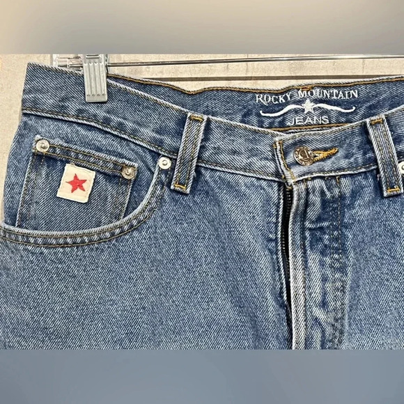 Rocky Mountain Jeans Blue Denim Relaxed Fit Women’s Size 11L Jeans - Picture 3 of 7